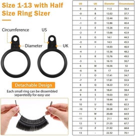 Listing 6 of 8 for Crystal Ring Making Kit Size Ring Measuring Tool Gauge Set