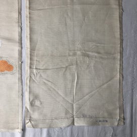 Listing 16 of 16 for Vintage Japanese Woven Silk Fabric Pieces X2 Cloud Design