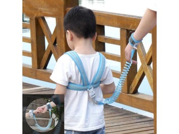 Listing 4 of 10 for 2 In 1 Toddler Harnesses Prevent Loss- Anti Lost Wrist Link For Toddlers