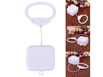 Listing 3 of 8 for Pull String Cord Music Box White Baby Infant Kids Bed Bell Rattle Toy Gifts New