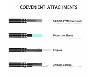 Listing 3 of 8 for LED Ear Cleaner Endoscope Camera Otoscope Scope Pick Ear Wax Removal Tool USB