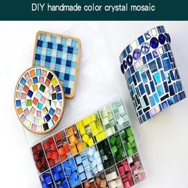 Listing 4 of 9 for 50pcs Of Glass Mixed Color Mosaic Tiles Pieces Handmade Crystal Creative