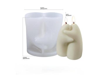 Listing 1 of 9 for DIY Warm Hug Family Candle Silicone Mold DIY Lovers Aromatic Plaster Soap