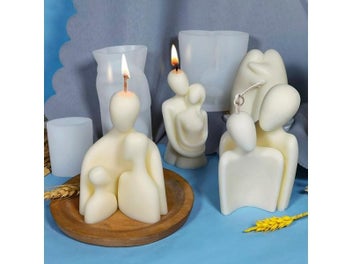 Listing 4 of 9 for DIY Warm Hug Family Candle Silicone Mold DIY Lovers Aromatic Plaster Soap