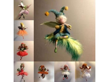 Listing 3 of 10 for 1Set Little Fairy DIY Wool Needle Felting Material Package Wool Felt Craft Poke
