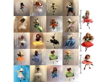 Listing 8 of 10 for 1Set Little Fairy DIY Wool Needle Felting Material Package Wool Felt Craft Poke