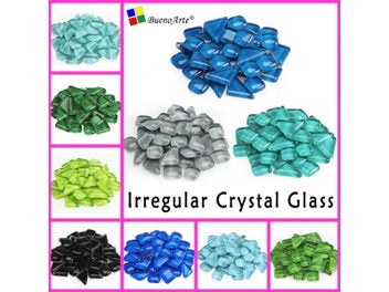 Listing 5 of 10 for 200g Crystal Glass Free Irregular Stone Colorful Mosaic Tile DIY Craft Material