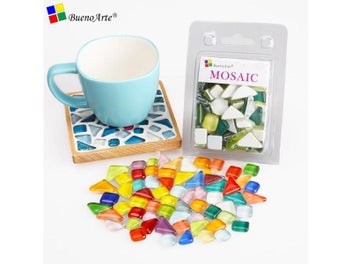 Listing 6 of 10 for 200g Crystal Glass Free Irregular Stone Colorful Mosaic Tile DIY Craft Material