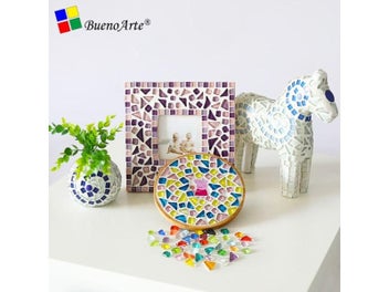 Listing 7 of 10 for 200g Crystal Glass Free Irregular Stone Colorful Mosaic Tile DIY Craft Material