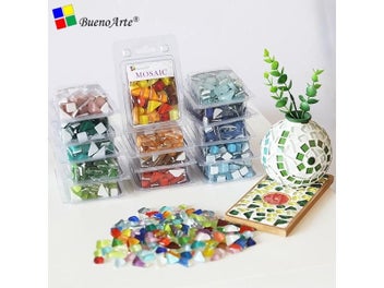 Listing 8 of 10 for 200g Crystal Glass Free Irregular Stone Colorful Mosaic Tile DIY Craft Material