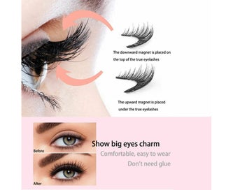 Listing 5 of 6 for Magnetic Eyelashes Curler Clip Set With 3D Magnet Reusable False Lashes Kit