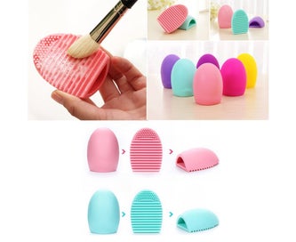 Listing 2 of 4 for Makeup Brush Cleaner Mat Silicone Cosmetic Cleaning Pad Washing Scrubber Boar