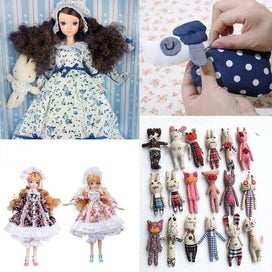 Listing 10 of 20 for 5 Style Fabric Patchwork Bundle 100% Cotton 50x50cm