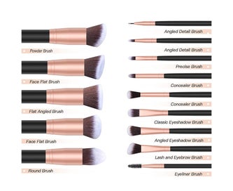 Listing 6 of 6 for Makeup Brushes 14 PCS Makeup Brush Set Premium Synthetic Foundation Brush Ble