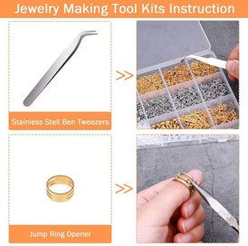 Listing 3 of 9 for Earring Making Supplier Kit Earring Hook Pin Post Hardwares