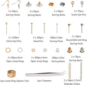 Listing 7 of 9 for Earring Making Supplier Kit Earring Hook Pin Post Hardwares