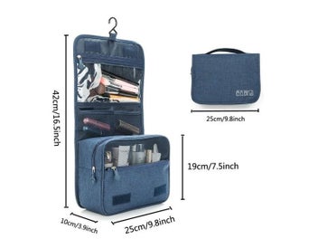 Listing 6 of 10 for Portable Travel Cosmetic Bag Large Capacity Waterproof Toiletry Bag With