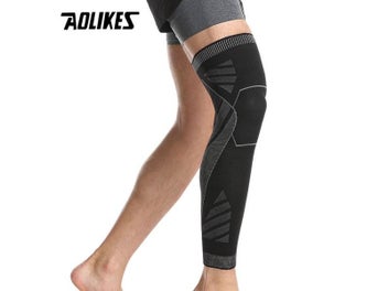 Listing 5 of 10 for 1pcs Full-Leg Compression Sleeve And Knee Support Wrap Suitable For Both Men