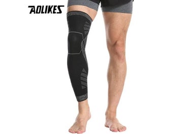 Listing 6 of 10 for 1pcs Full-Leg Compression Sleeve And Knee Support Wrap Suitable For Both Men