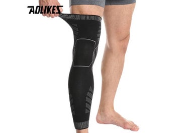 Listing 7 of 10 for 1pcs Full-Leg Compression Sleeve And Knee Support Wrap Suitable For Both Men