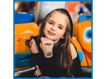 Listing 6 of 8 for Monster Temporary Tattoos For Kids - Over 120 Cute Cartoon Tattoos For Birthday
