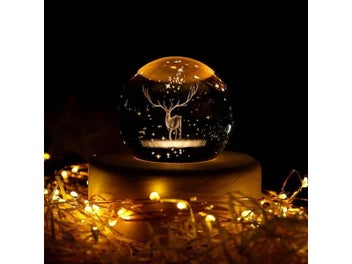 Listing 4 of 10 for 3D Rechargeable Guadalupe Crystal Ball Music Box With Led Projection Light And