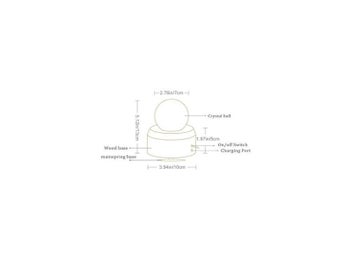 Listing 6 of 10 for 3D Rechargeable Guadalupe Crystal Ball Music Box With Led Projection Light And