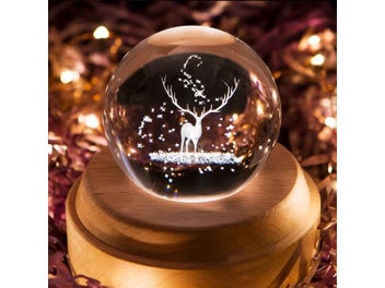 Listing 8 of 10 for 3D Rechargeable Guadalupe Crystal Ball Music Box With Led Projection Light And