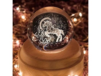 Listing 1 of 10 for 3D Rechargeable Guadalupe Crystal Ball Music Box With Led Projection Light And