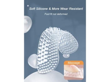 Listing 4 of 10 for Upgrade Silicone Heel Stickers Heels Grips For Women Men Anti Slip Heel