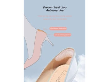 Listing 6 of 10 for Upgrade Silicone Heel Stickers Heels Grips For Women Men Anti Slip Heel