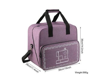Listing 5 of 10 for Large Sewing Machine Bag Gray Color Storage Bag Tote Multi-functional Portable