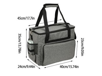 Listing 6 of 10 for Large Sewing Machine Bag Gray Color Storage Bag Tote Multi-functional Portable
