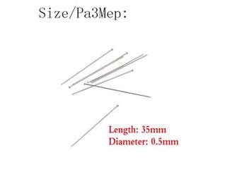 Listing 4 of 8 for 300pcs 35mm Stainless Steel Pin Dressmaker Pins For Satin Quilt Sewing Craft