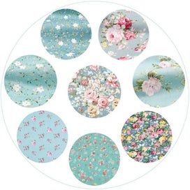 Listing 11 of 17 for 8 Style Fabric Patchwork Bundle 100% Cotton 50x50cm