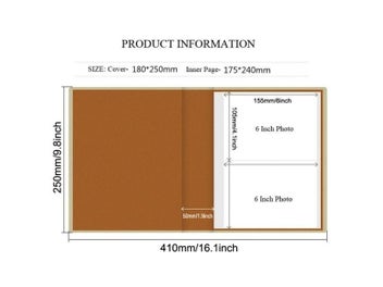 Listing 5 of 10 for Photo Albums For 6 Inches Holder Album 200 Pockets Photo Album Book Wedding