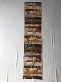 Listing 8 of 18 for Vintage Woven Silk Japanse Obi Fabric Woven Crane Floral Design