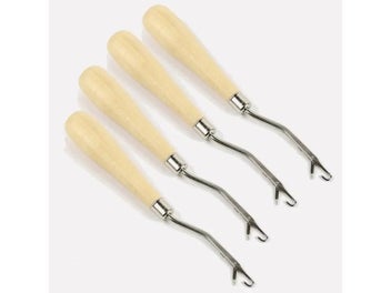 Listing 3 of 8 for Hot Sale 1Pc Latch Hook Rug Kits DIY Latch Crochet Hook Wooden Handle Needle