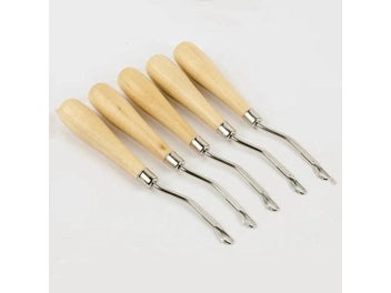 Listing 5 of 8 for Hot Sale 1Pc Latch Hook Rug Kits DIY Latch Crochet Hook Wooden Handle Needle