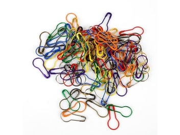 Listing 3 of 8 for 100Pcs Pin Safety Pins Metal Clips Gold Silver Marker Tag Gourd Pins Safe Craft