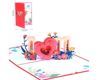 Listing 2 of 2 for Pop Up Card 3D Greeting Card for Valentines Day I LOVE YOU Wedding Anniversar