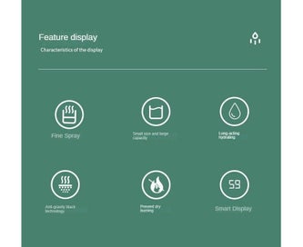 Listing 4 of 8 for Portable Air Humidifier Fine Mist Spray Essential Oil Humidifier 600ml WaterTank