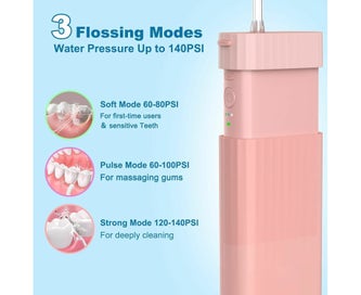 Listing 3 of 5 for Portable Water Flosser,Travel Water Flosser Picks,Mini Cordless Oral Irrigato