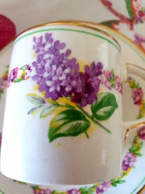 Listing 2 of 5 for Vintage Staffordshire espresso cup and saucer