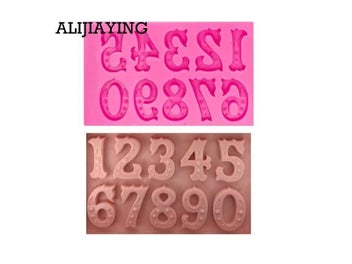 Listing 3 of 8 for M1395 DIY Number 0-9 Mould Silicone Mold Cake Dessert Decorating Tool Fondant