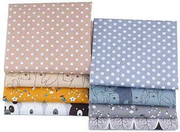 Listing 12 of 13 for 7 Style Fabric Patchwork Bundle 100% Cotton 50x50cm