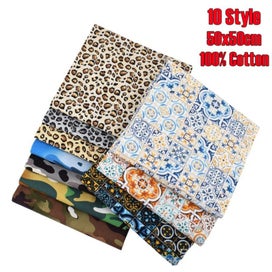 Listing 8 of 20 for 10 Style Fabric Patchwork Bundle 100% Cotton 50x50cm