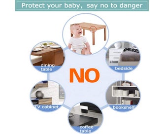 Listing 5 of 5 for Safety Corner Protectors Guards, 20pcs Baby Proofing Safety Corner Clear Furn