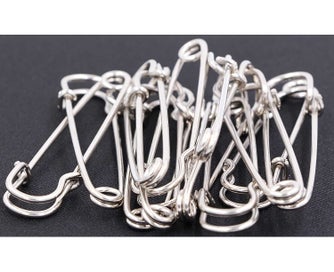 Listing 3 of 8 for Safety Pins Large Heavy Duty Safety Pin 15pcs Blanket Pins 3/4 Inch Stainless