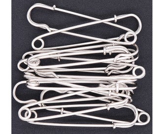 Listing 4 of 8 for Safety Pins Large Heavy Duty Safety Pin 15pcs Blanket Pins 3/4 Inch Stainless